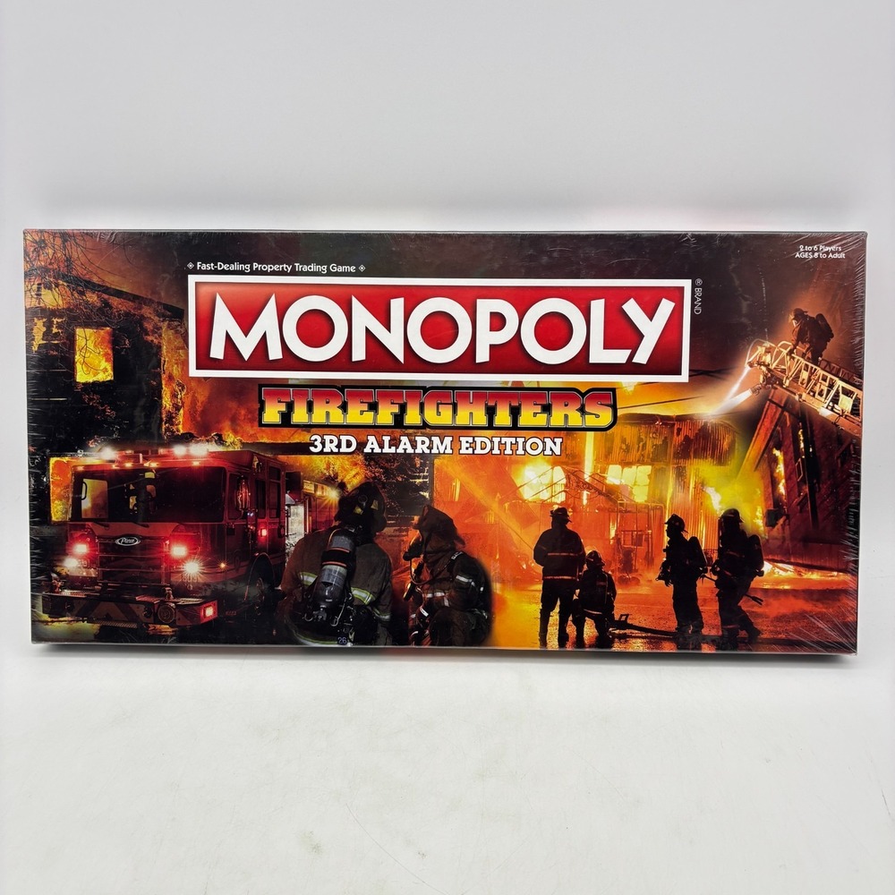 Monopoly Firefighters 3rd Alarm Edition SEALED USAopoly 2018